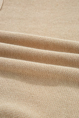 Parchment Cable Knit Braided Tie Sleeve Plus Size Open Cardigan Plus Size Sweaters & Cardigans JT's Designer Fashion