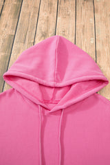 Bonbon Fleece Lined Kangaroo Pocket Drawstring Chunky Hoodie Sweatshirts & Hoodies JT's Designer Fashion