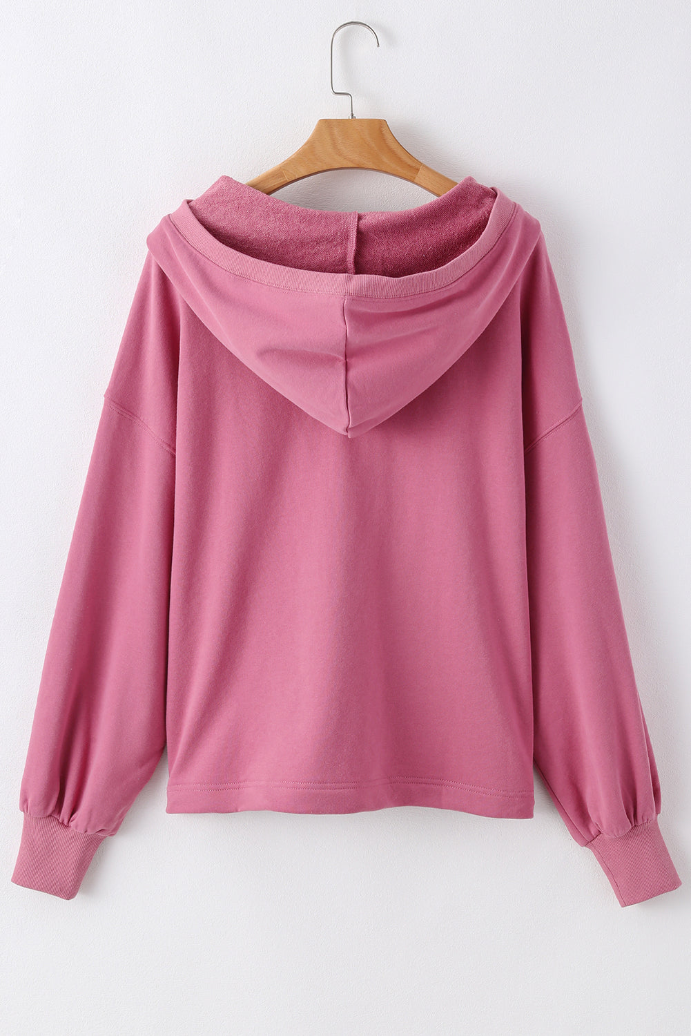 Valerian Solid Kangaroo Pocket Half Zipper Oversized Hoodie Sweatshirts & Hoodies JT's Designer Fashion