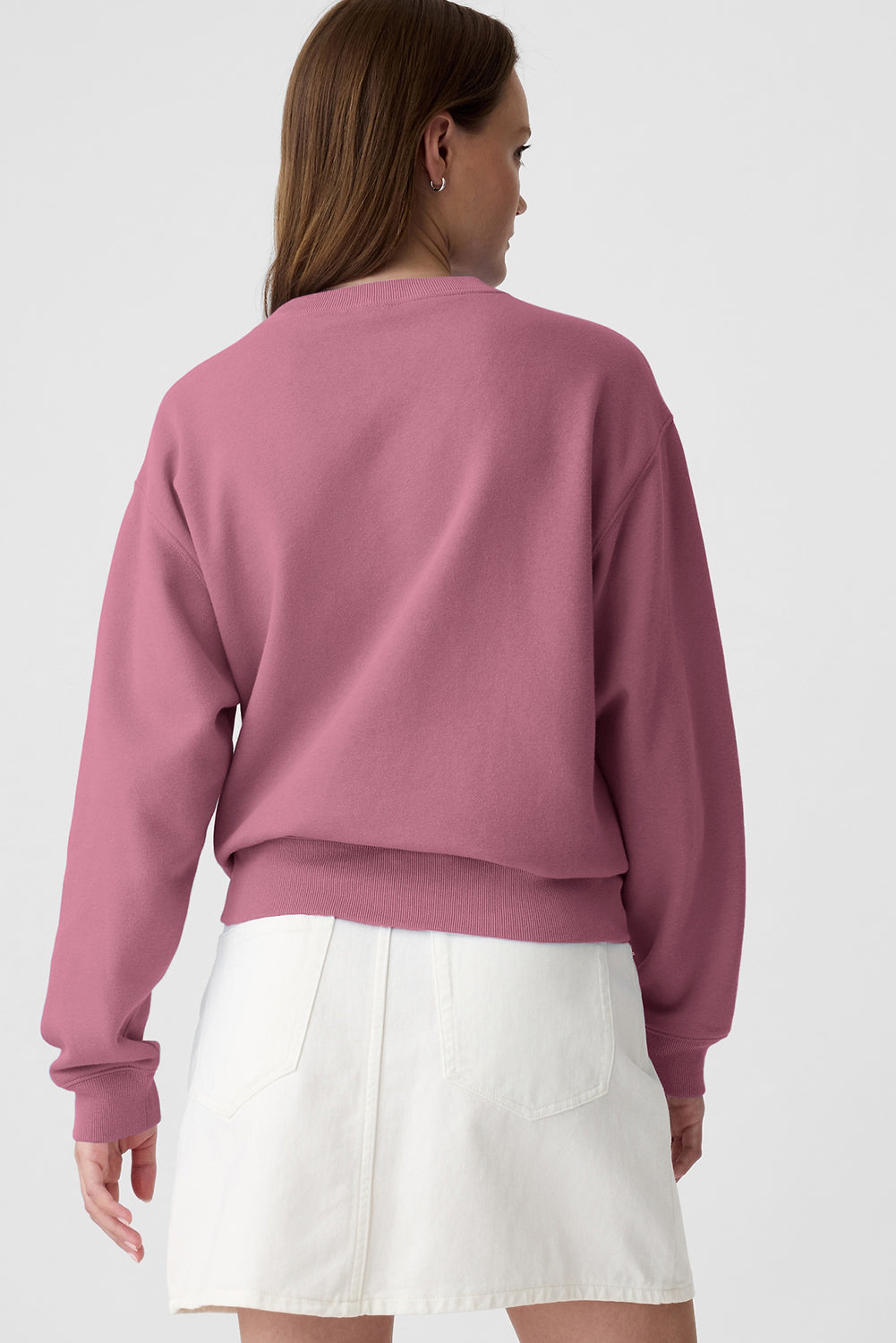 Valerian Plain Drop Shoulder Crewneck Pullover Sweatshirt Sweatshirts & Hoodies JT's Designer Fashion