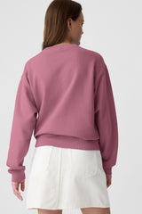 Valerian Plain Drop Shoulder Crewneck Pullover Sweatshirt Sweatshirts & Hoodies JT's Designer Fashion