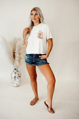 White Double-Side Cowboy Hat & Boots Graphic Tee Graphic Tees JT's Designer Fashion