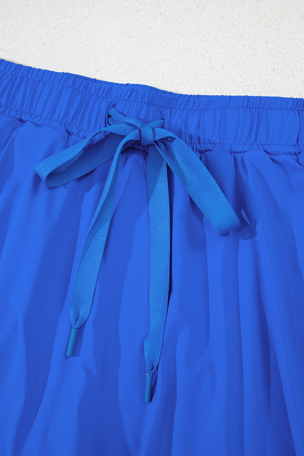 Sky Blue Drawstring High Waist Lined Tennis Skorts Skirts & Petticoat JT's Designer Fashion