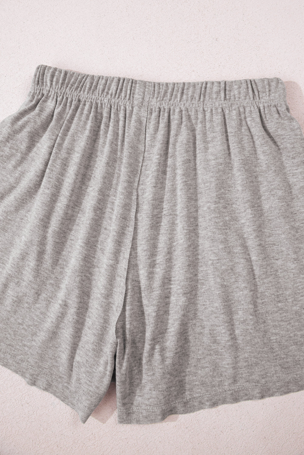 Gray Solid Color Loose Tee 2 Piece Shorts Set Short Sets JT's Designer Fashion