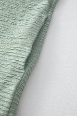 Grass Green Solid Color Textured Crinkle Short Sleeve T Shirt Dress T Shirt Dresses JT's Designer Fashion