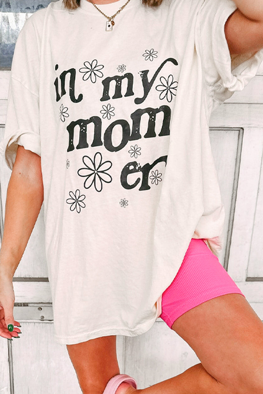 Jet Stream In My mom Era Graphic Loose Casual Tee Graphic Tees JT's Designer Fashion