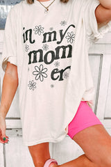 Jet Stream In My mom Era Graphic Loose Casual Tee Graphic Tees JT's Designer Fashion