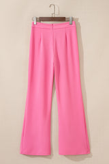 Sachet Pink High Waist Central Seam Flared Pants Pants & Culotte JT's Designer Fashion