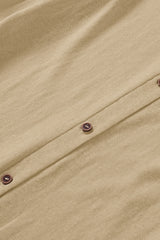 Solid Color Open-Front Buttons Cardigan Sweaters & Cardigans JT's Designer Fashion