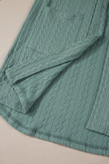 Canton Textured Knit Side Pockets Open Front Cardigan Cardigans JT's Designer Fashion