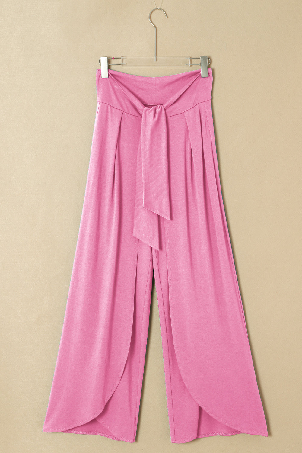 Bonbon Knotted Drop Waist Split Leg Relaxed Pants Pants & Culotte JT's Designer Fashion