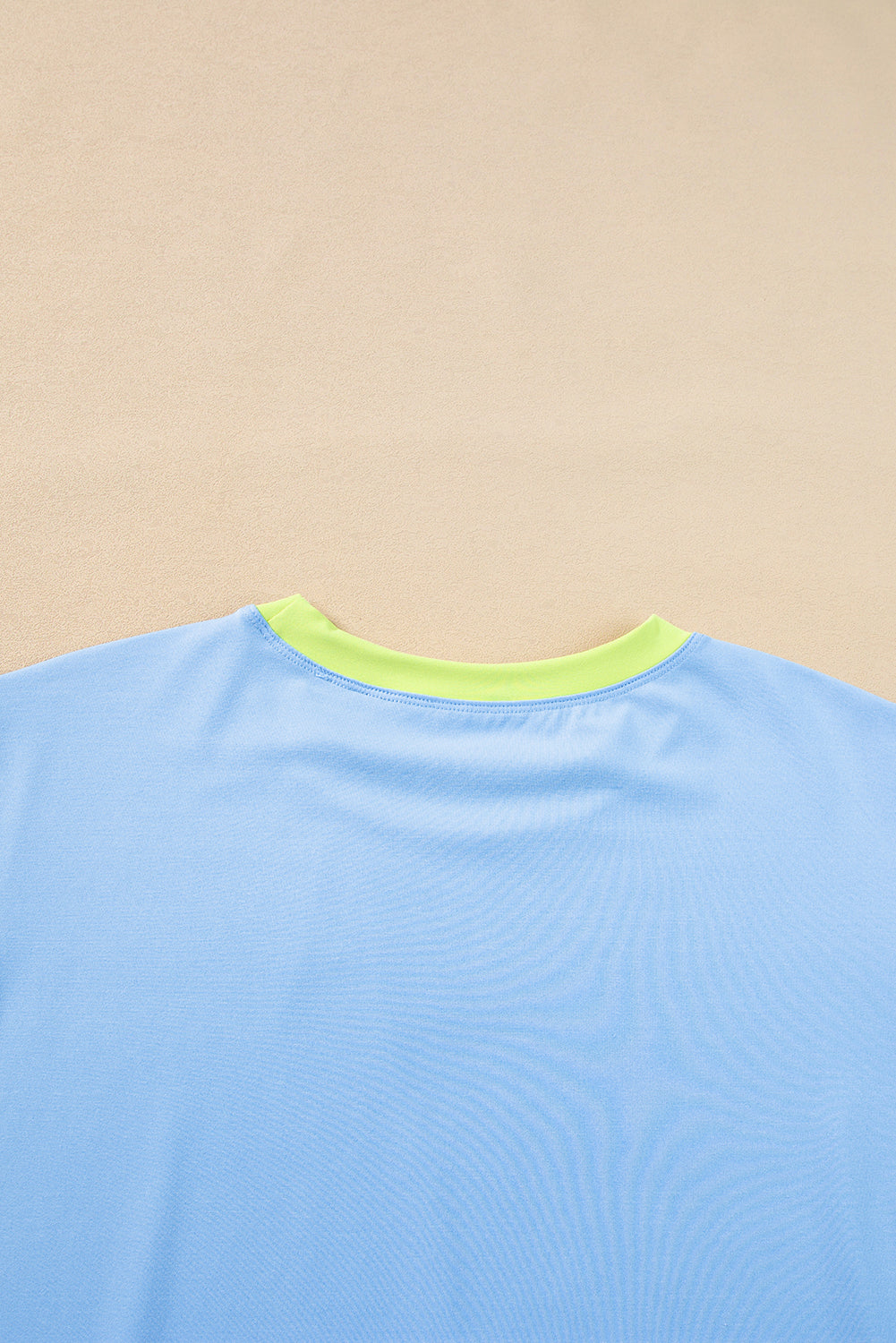 Sky Blue Color Block Detail Casual Two-piece Outfit Jumpsuits & Rompers JT's Designer Fashion