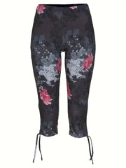 Floral Power Plus-Size Capri Jeans – XL to 5X Jeans JT's Designer Fashion