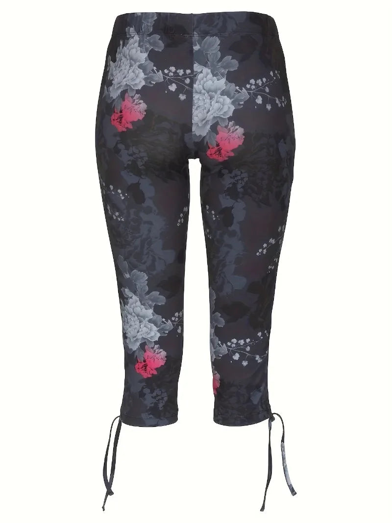 Floral Power Plus-Size Capri Jeans – XL to 5X Jeans JT's Designer Fashion