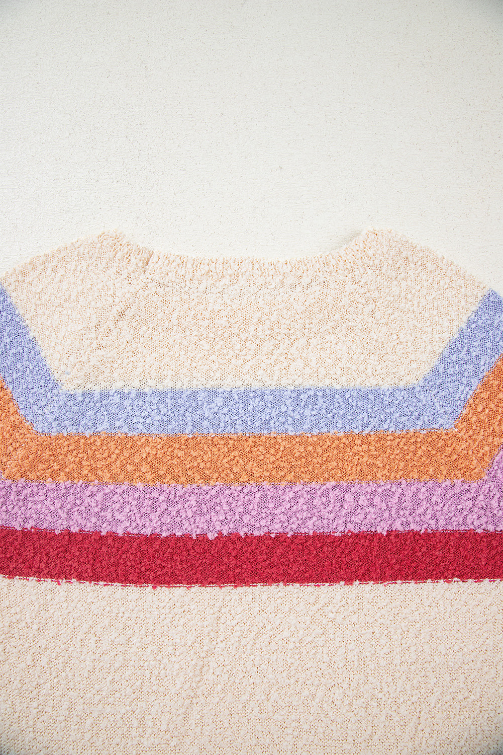 Jet Stream Striped Color Block Loose Sleeve Chic Sweater Sweaters JT's Designer Fashion