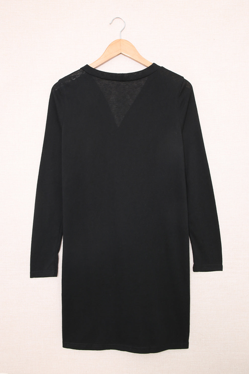 Black Solid Color Open-Front Buttons Cardigan Sweaters & Cardigans JT's Designer Fashion