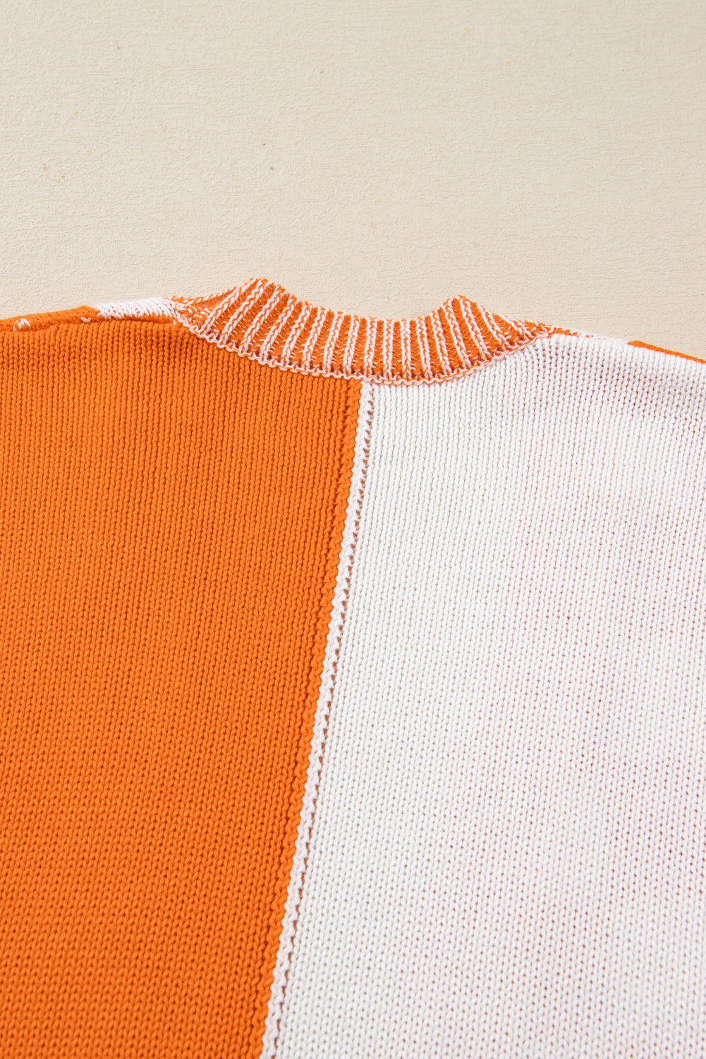 Orange Checkered Bubble Sleeve Drop Shoulder Open Cardigan Plus Size Sweaters & Cardigans JT's Designer Fashion