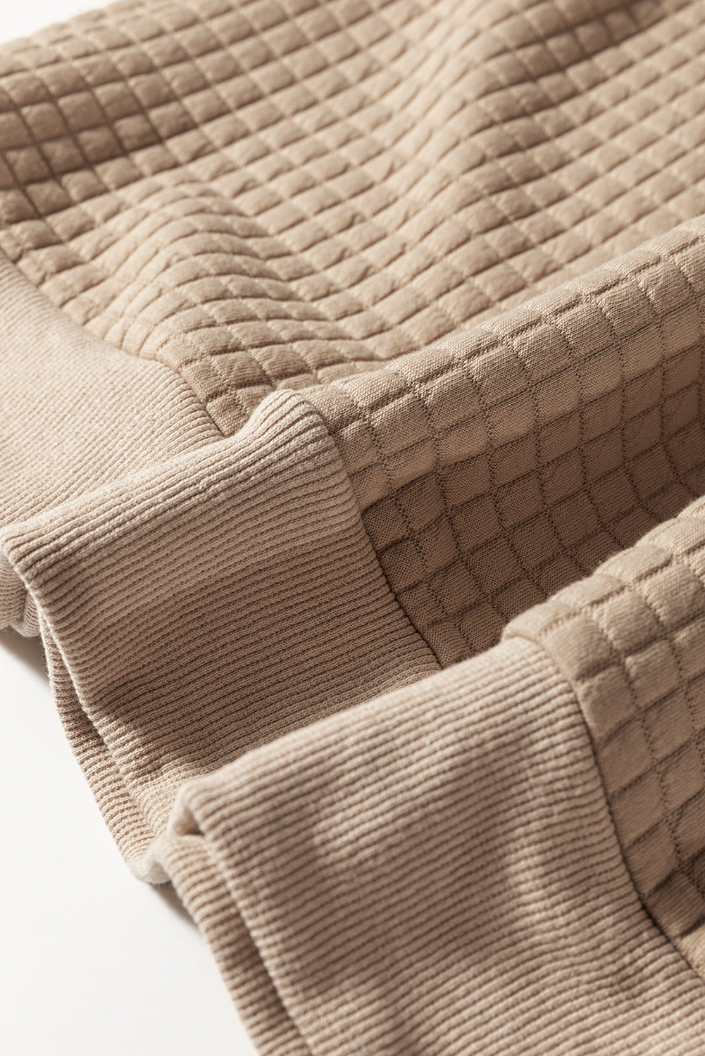 Parchment Leopard Quilted Patchwork Crew Neck Sweatshirt Sweatshirts & Hoodies JT's Designer Fashion