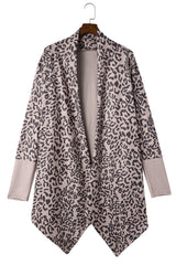 Leopard Open Front Cardigan Sweaters & Cardigans JT's Designer Fashion