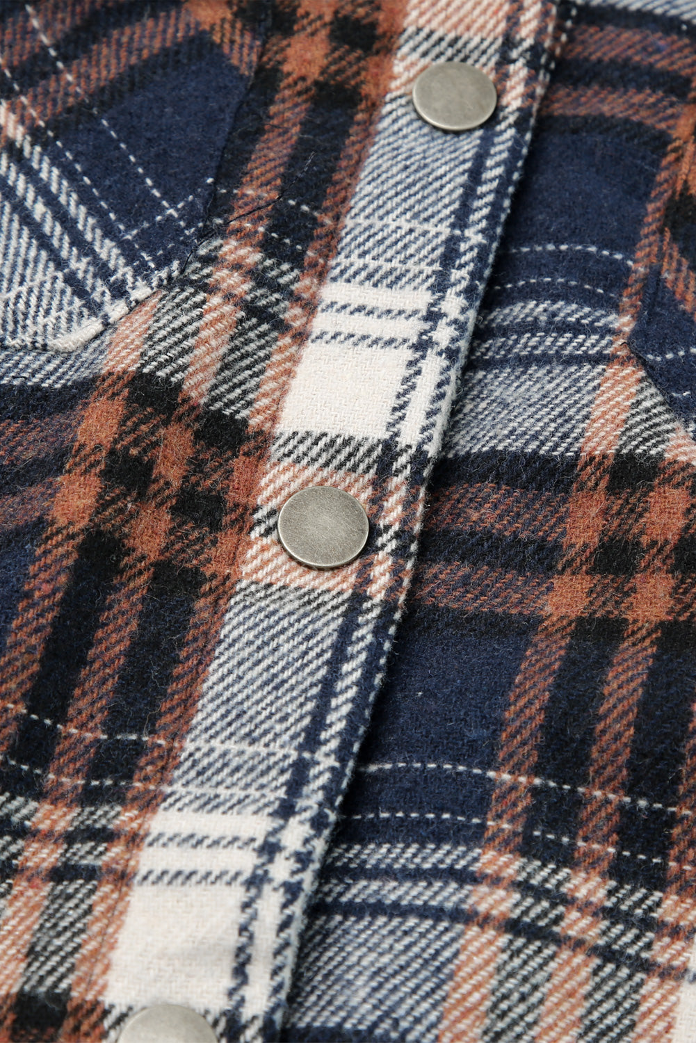 Plaid Pattern Sherpa Lined Hooded Shacket Plaid Shackets JT's Designer Fashion