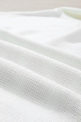 White American Flag Cable Knit Drop Shoulder Sweater Sweaters JT's Designer Fashion