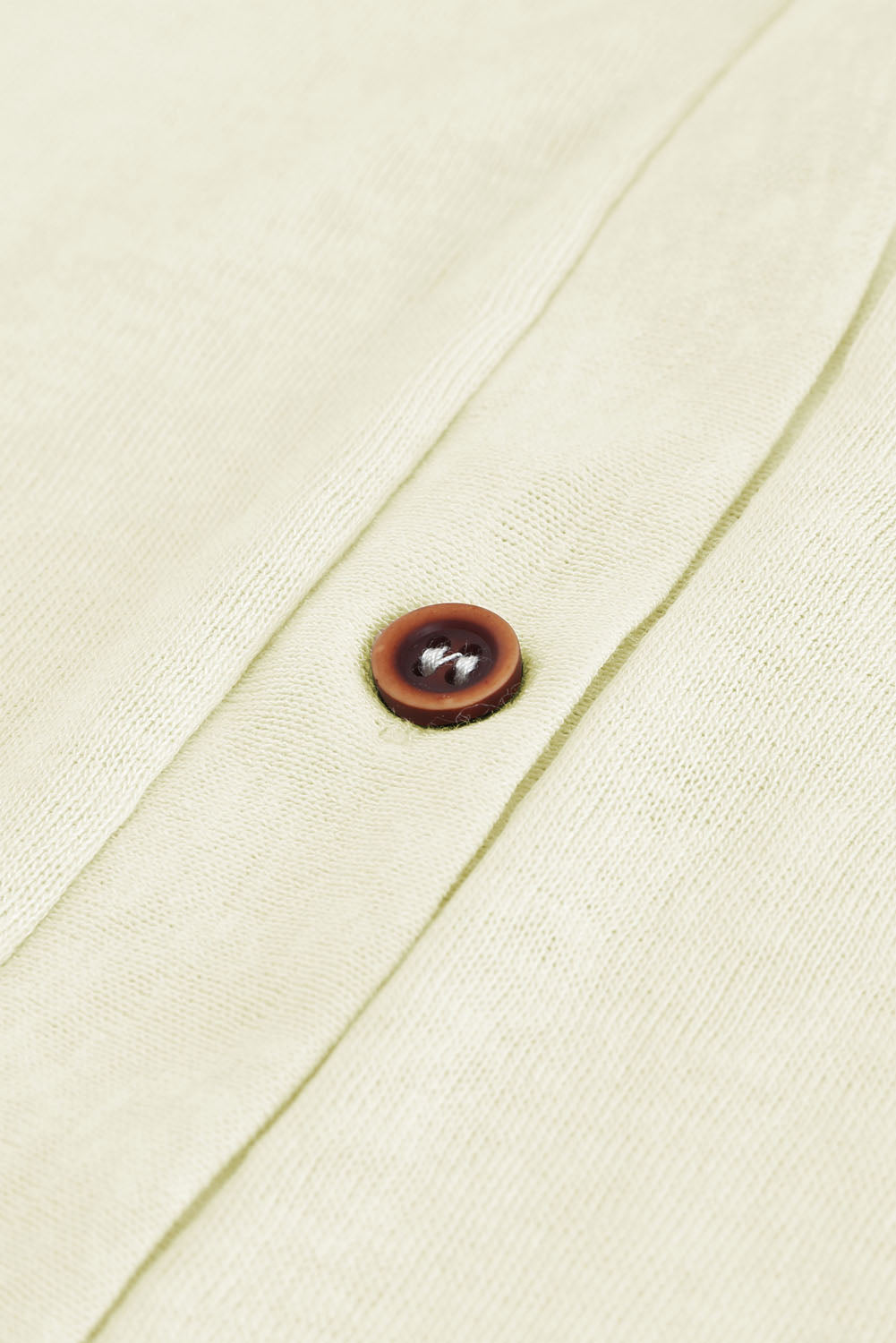 Beige Solid Color Open-Front Buttons Cardigan Sweaters & Cardigans JT's Designer Fashion