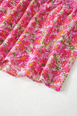 Rose Floral Lace Tied Strap Empire Waist Maxi Dress Floral Dresses JT's Designer Fashion