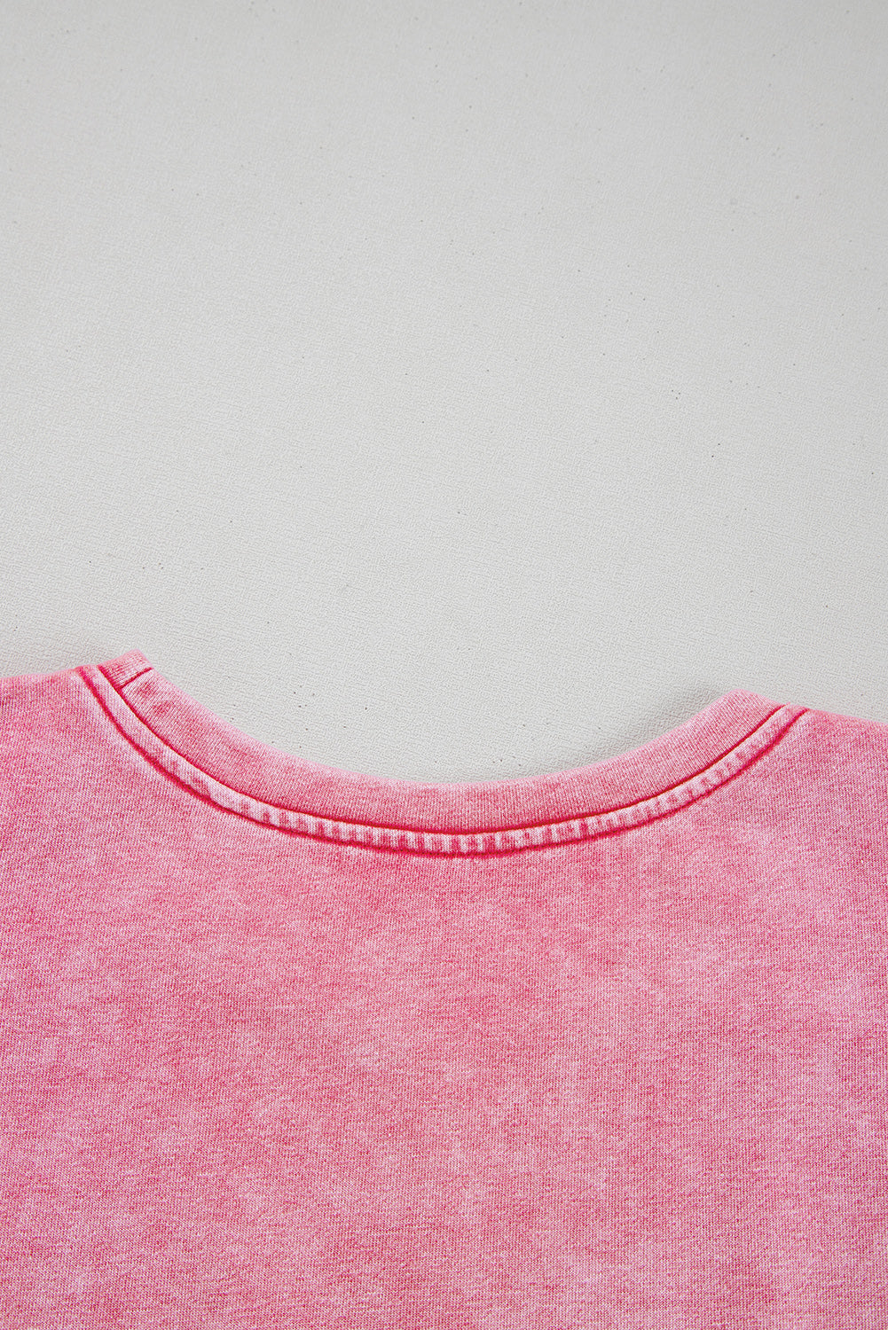 Sachet Pink Mineral Wash Raw Edge Ruffle Mini Dress Mini Dresses JT's Designer Fashion