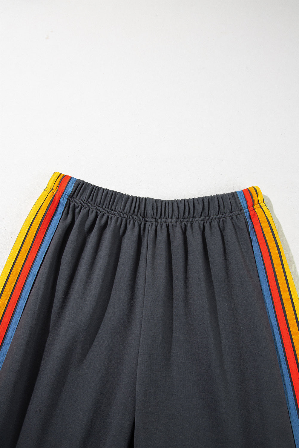 Dark Grey Counting Rainbows High Waist Sweatpants Pants & Culotte JT's Designer Fashion