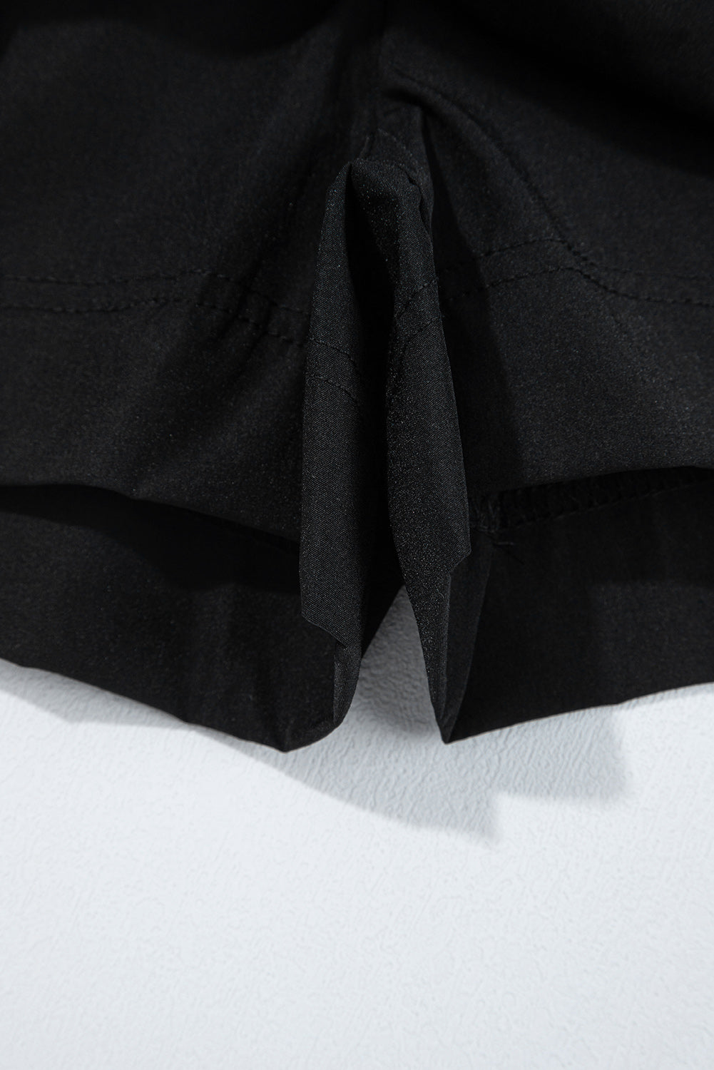Black Cargo Pocket Elastic Waist Active Casual Skort Casual Shorts JT's Designer Fashion