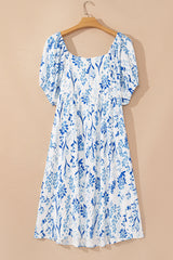 Sky Blue Floral Print Sweetheart Neck Plus Size Midi Dress Plus Size Midi Dresses JT's Designer Fashion