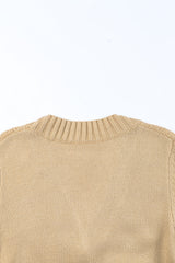 Beige Front Pockets Buttons Textured Cardigan Sweaters & Cardigans JT's Designer Fashion