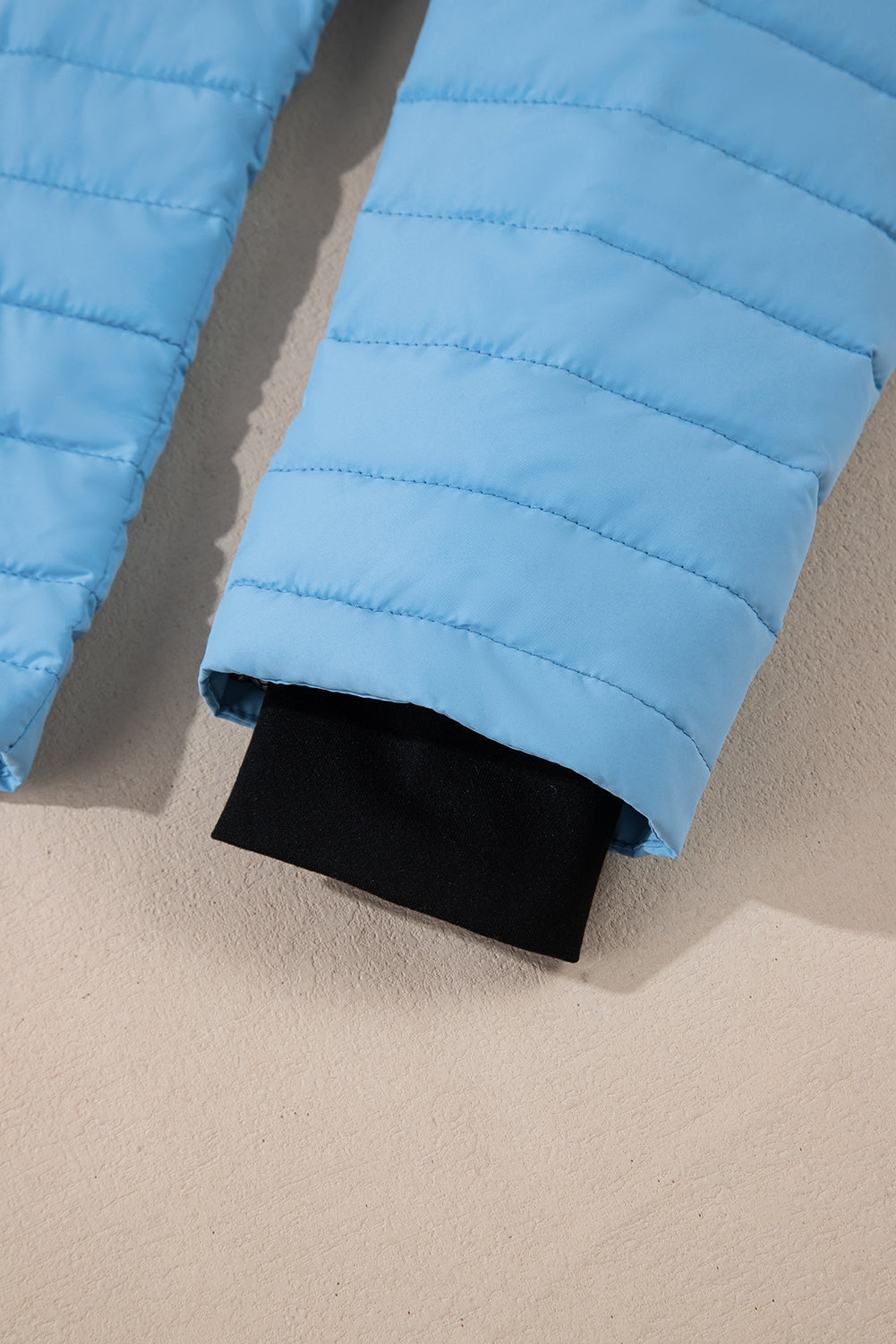 Myosotis Solid Color Quilted Zip-up Puffer Jacket Jackets JT's Designer Fashion