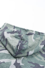 Green Long Sleeve Camo Print Oversize Hoodie Sweatshirts & Hoodies JT's Designer Fashion