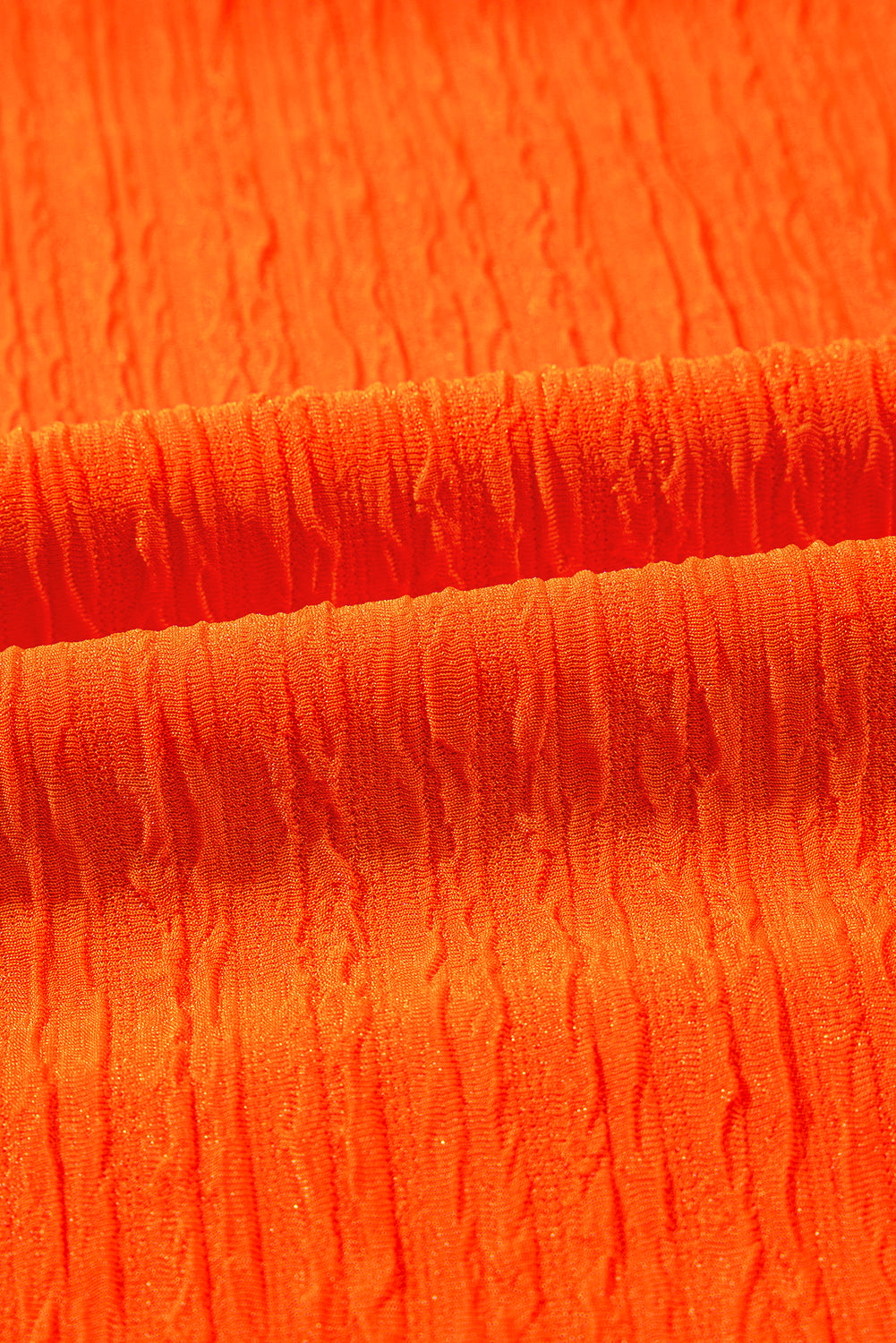 Orange Textured V Neck T Shirt and Shorts Set Short Sets JT's Designer Fashion
