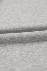 Light Grey Solid Kangaroo Pocket Half Zipper Oversized Hoodie Sweatshirts & Hoodies JT's Designer Fashion