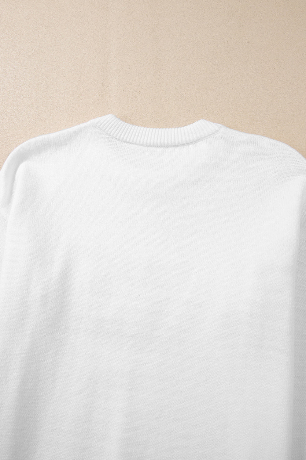 White Thankful Ivory Embroidered Sweater Sweaters JT's Designer Fashion