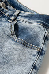 Myosotis High Rise Button Zip Fly Medium Wash Jeans Jeans JT's Designer Fashion