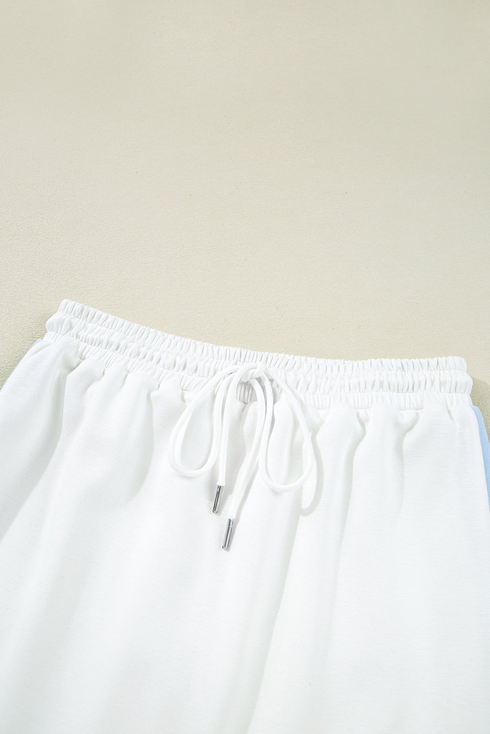 White Colorblock Edge Cap Sleeve Collared Top 2 Piece Skirt Set Two Piece Dresses JT's Designer Fashion