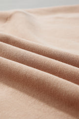 Light French Beige Drawstring Turtleneck Dolman Sleeve Sweatshirt Sweatshirts & Hoodies JT's Designer Fashion