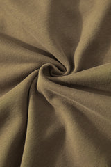 Brown Quarter Zip Stand Neck Kangaroo Pocket Sweatshirt Sweatshirts & Hoodies JT's Designer Fashion
