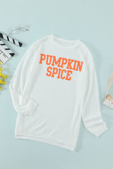 PUMPKIN SPICE Graphic Pullover Knit Top Long Sleeve Tops JT's Designer Fashion