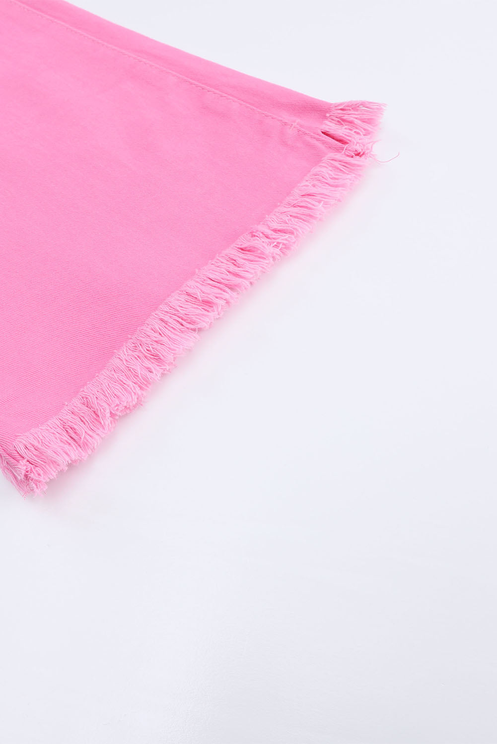 Pink Vintage High Waist Flare Leg Ripped Raw Hem Jeans Jeans JT's Designer Fashion