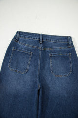 Ashleigh Blue Cropped High Rise Wide Leg Jeans Jeans JT's Designer Fashion
