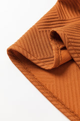 Gold Flame Textured Collared Drop Shoulder Buttoned Front Duster Coat Coats JT's Designer Fashion