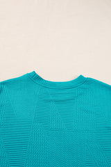 Skobeloff Textured Ruffle Split Top and Drawstring Shorts Short Sets JT's Designer Fashion
