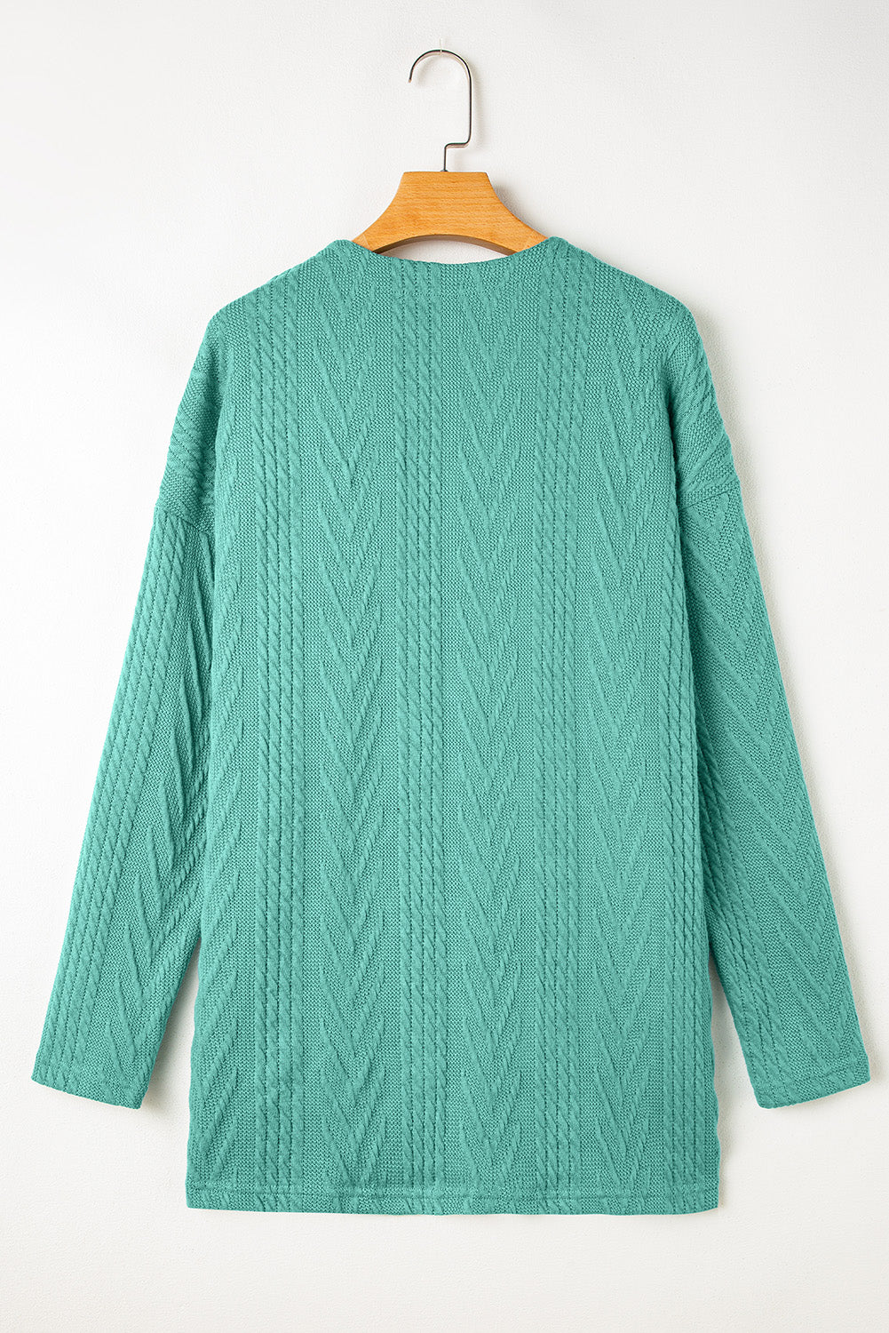 Canton Solid Textured Open Front Cardigan with Pocket Cardigans JT's Designer Fashion