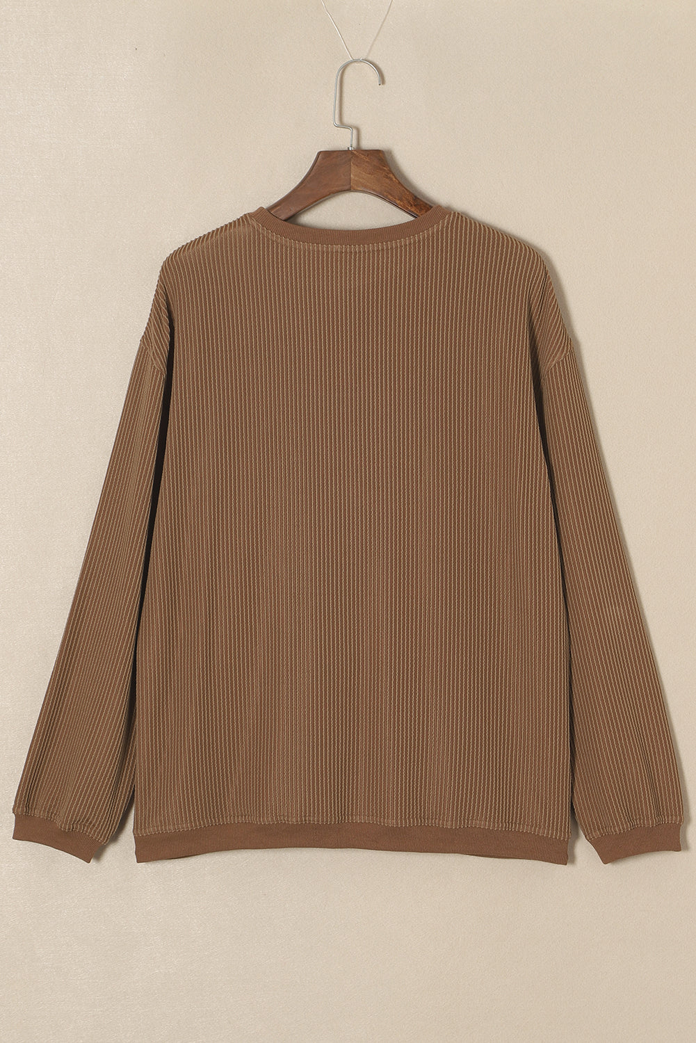 Khaki You Are Loved Print Corduroy Sweatshirt Sweatshirts & Hoodies JT's Designer Fashion