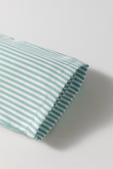 Green Stripe V Neck Roll Up Sleeve Pocket Patched Classic Shirt Blouses & Shirts JT's Designer Fashion