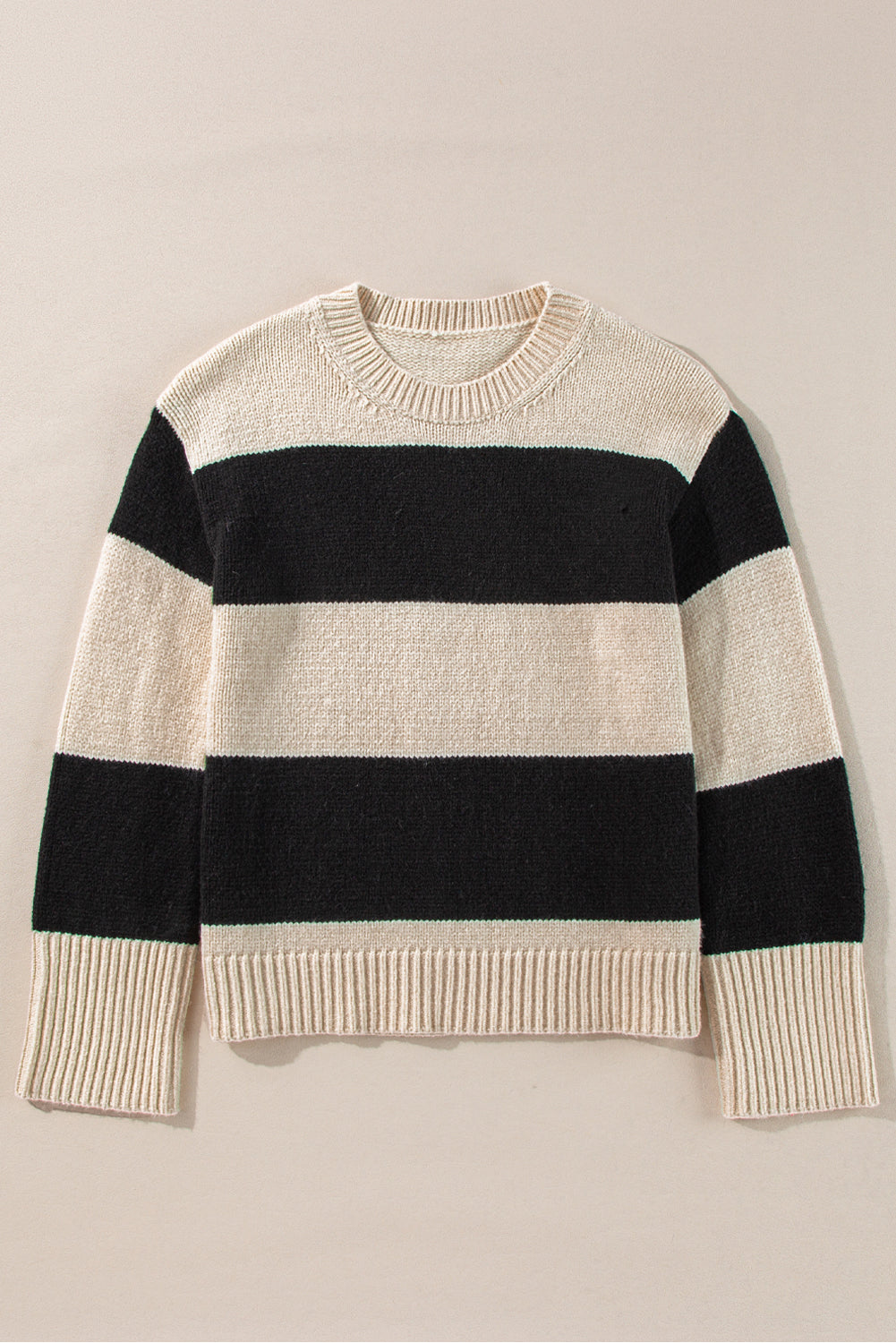 Jet Stream Colorblock Loose Pullover Sweater Sweaters JT's Designer Fashion